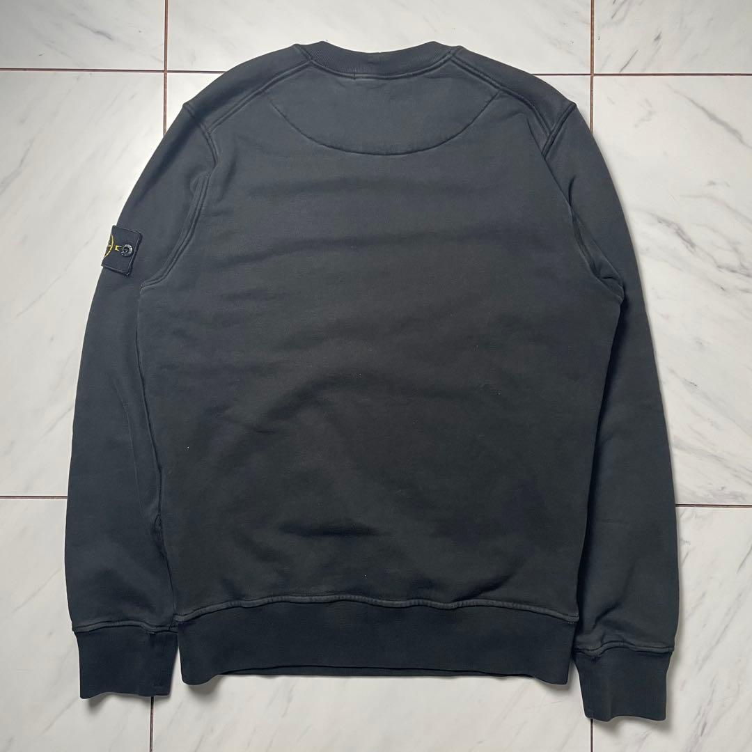 希少S STONE  スウェット グリーンエッジワッペン 黒