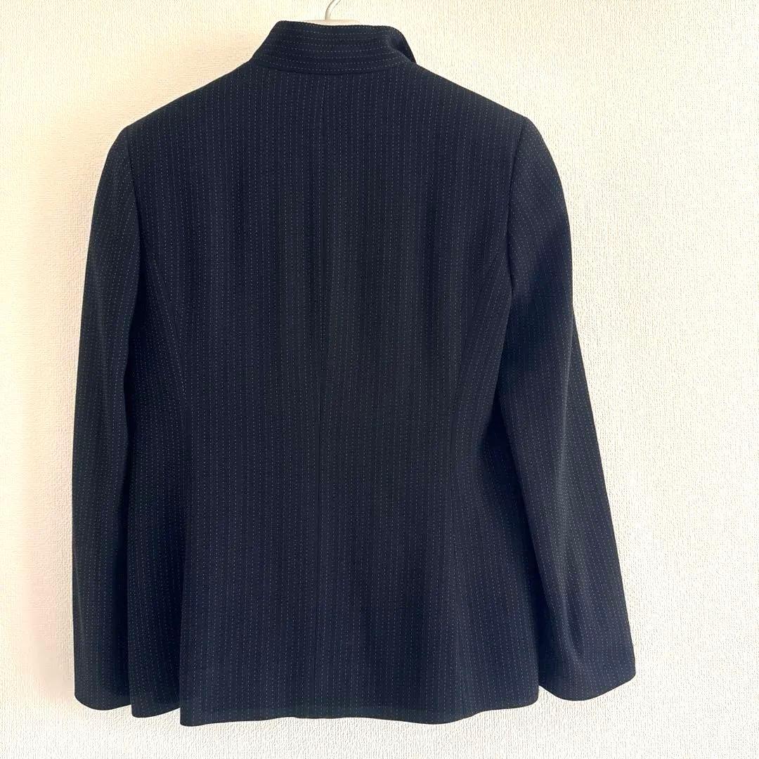 美品　KOF KRIZIAブラックストライプ フォーマル　パンツスーツ　Lサイズ