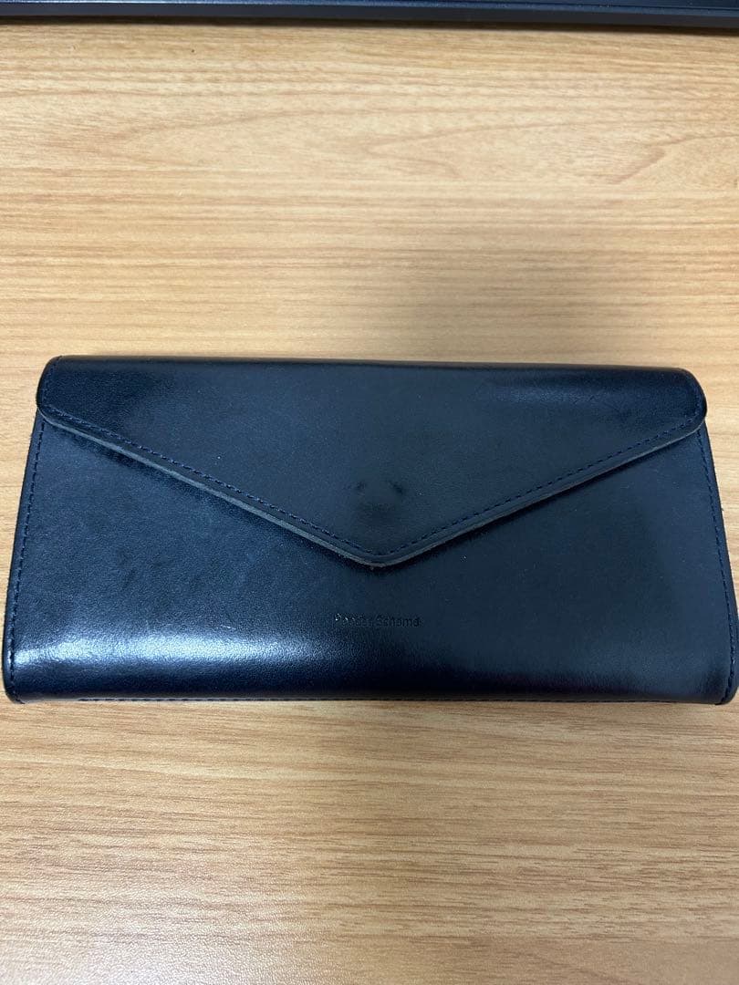Hender scheme long wallet navy 数回使用極美品