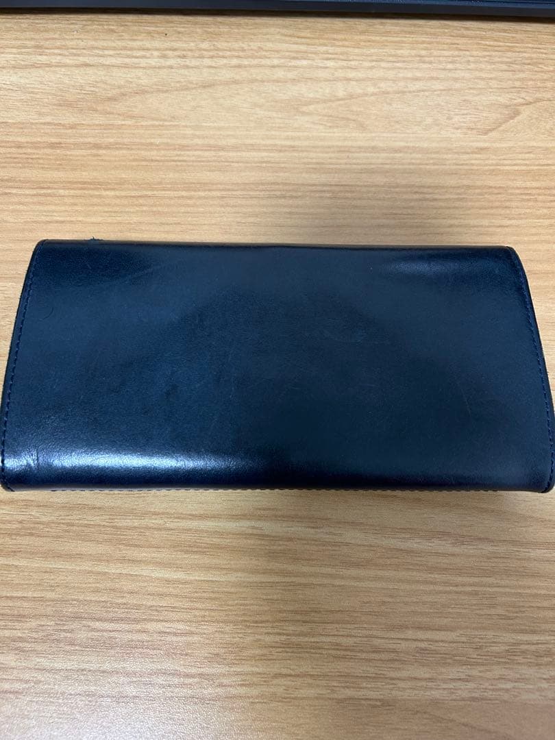 Hender scheme long wallet navy 数回使用極美品