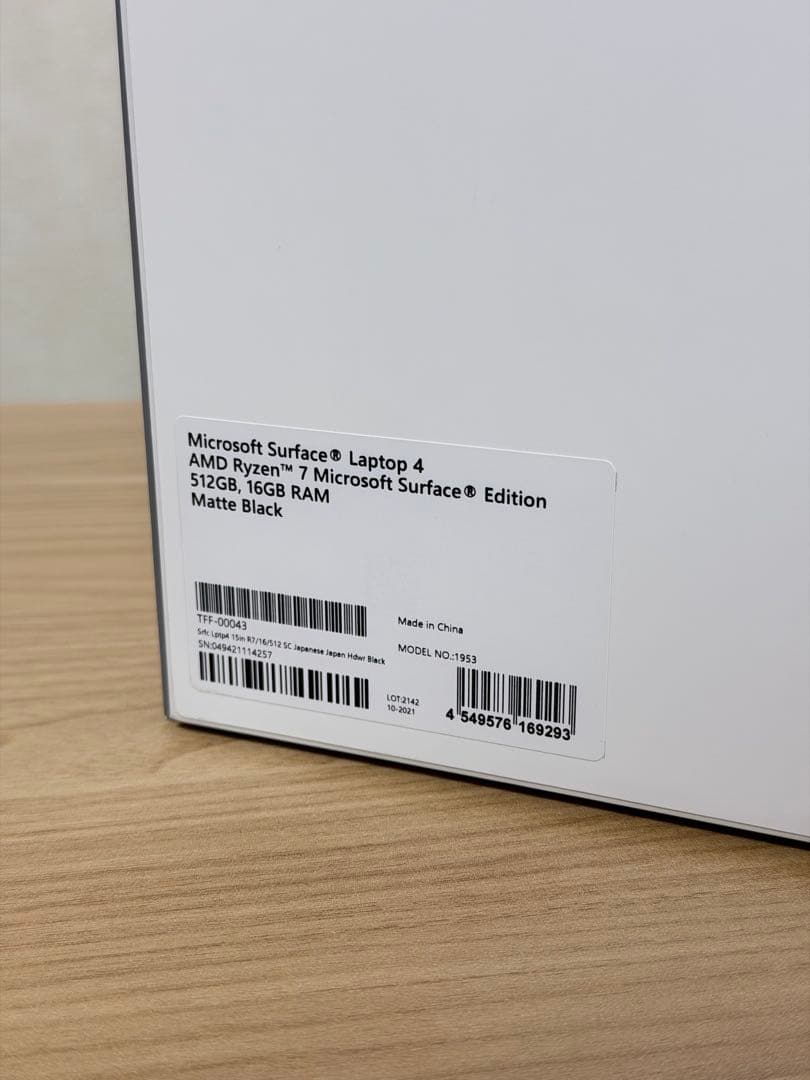 Microsoft Surface Laptop 4 15インチ
