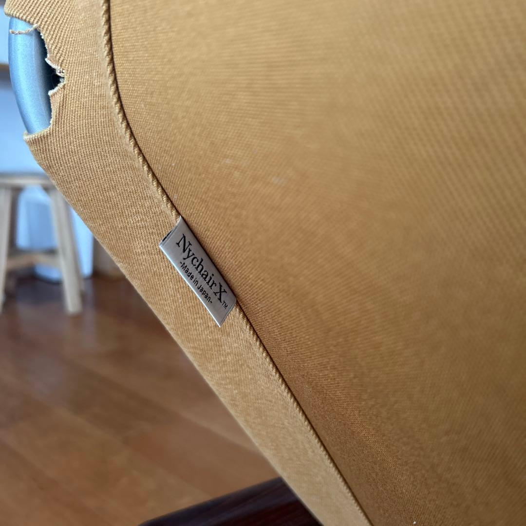 折りたたみ　ニーチェアX チェア 木製アームレスト付き