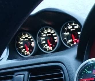 3*4様 3連メーター Defi 油温　水温　ブースト　メーターのみ