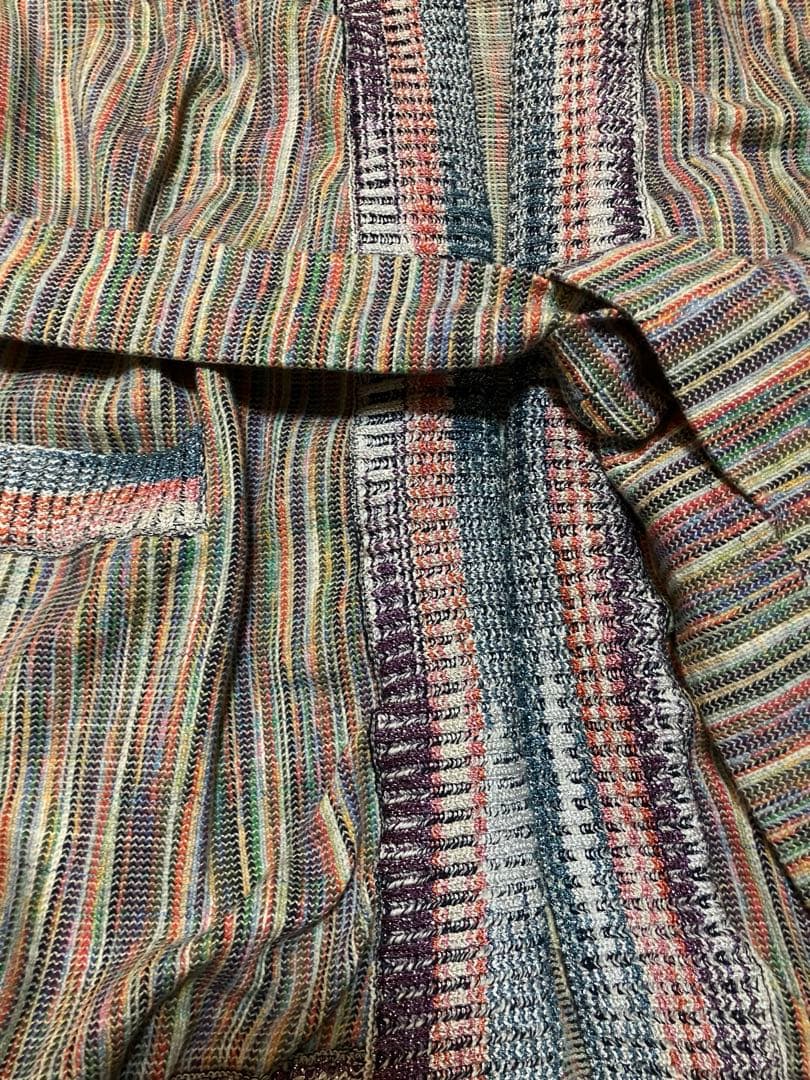 ストライプ柄 マルチカラー ジャケット