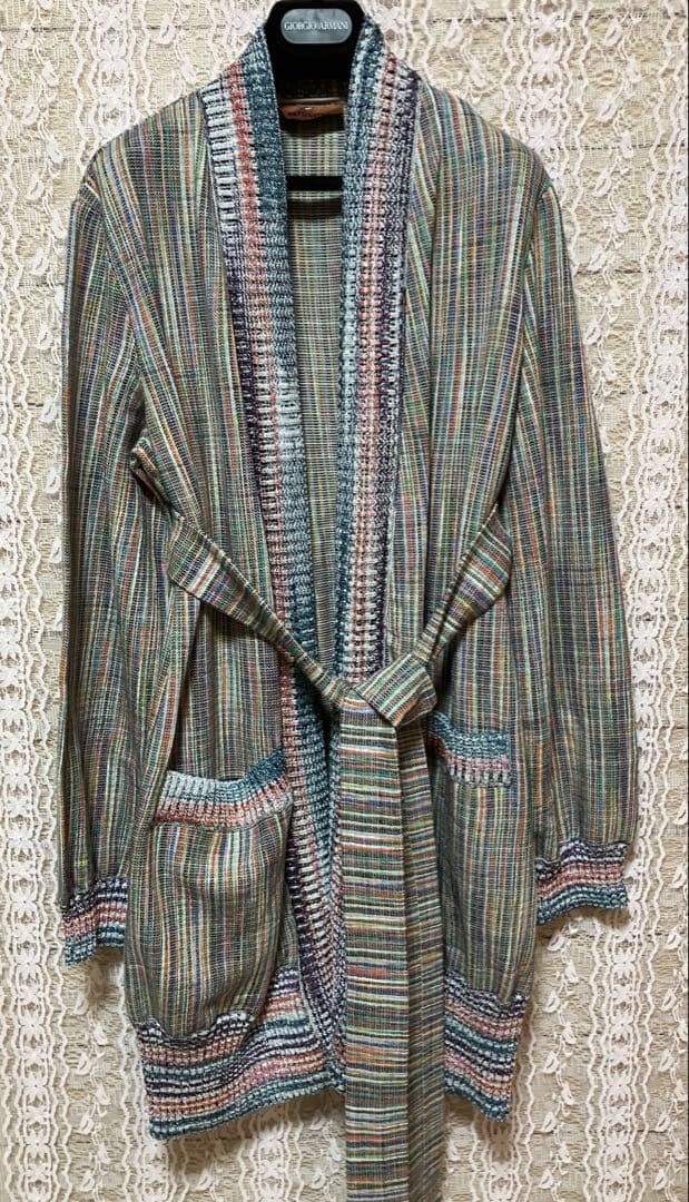 ストライプ柄 マルチカラー ジャケット