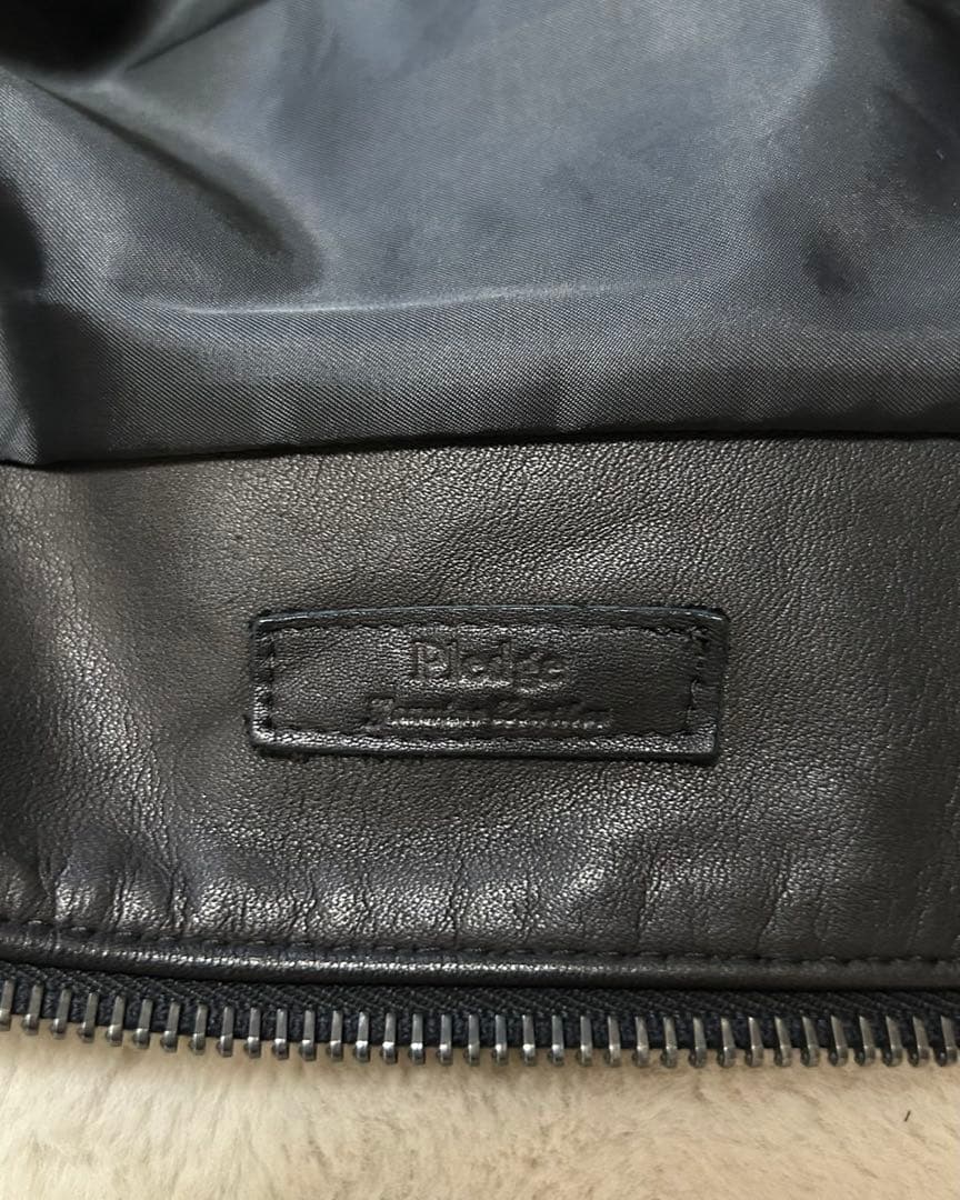 Pledge/プレッジ/シングルライダースジャケット/size48/黒