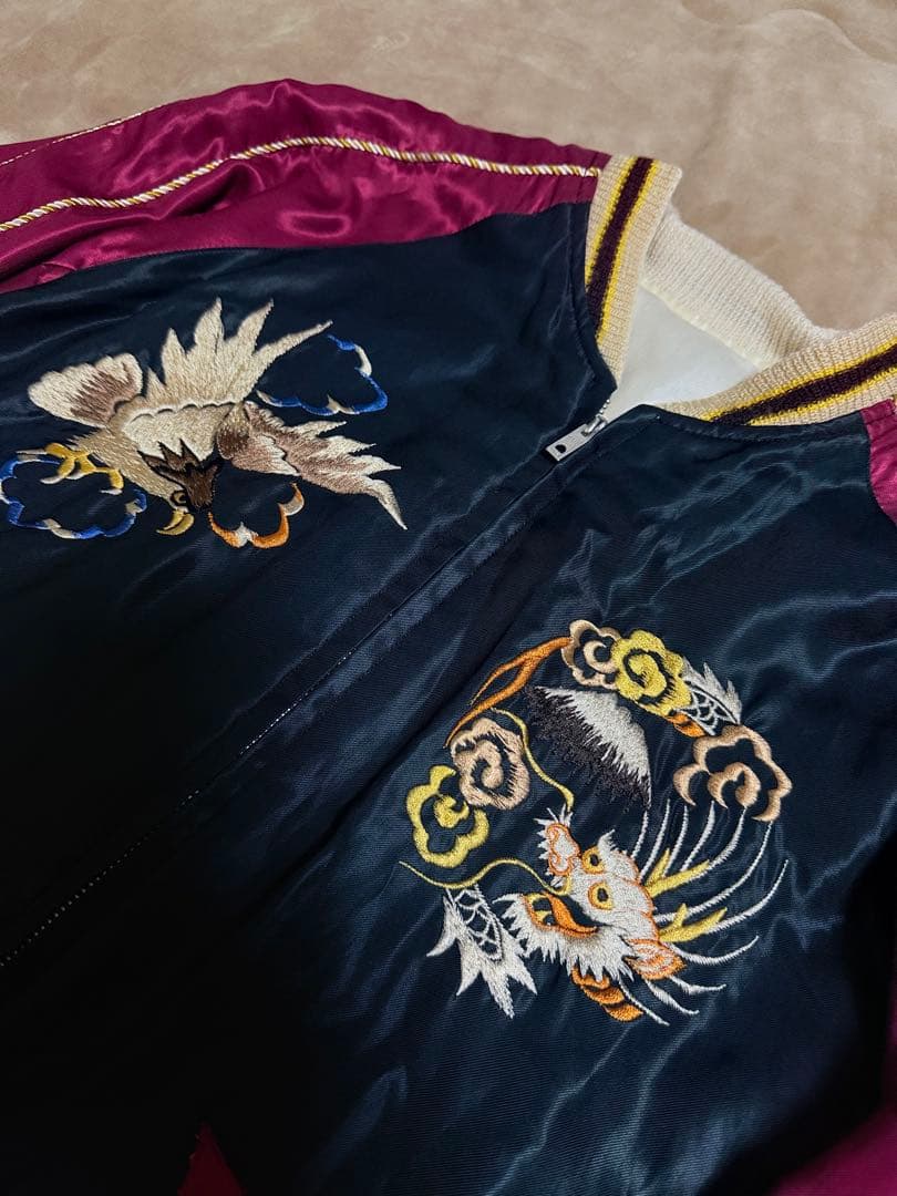 美品 BEAMS テーラー東洋 unisex 虎 日本限定 スカジャン silk