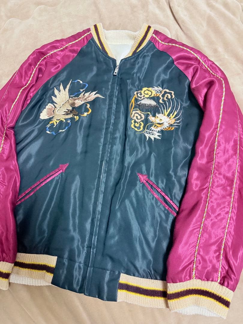 美品 BEAMS テーラー東洋 unisex 虎 日本限定 スカジャン silk