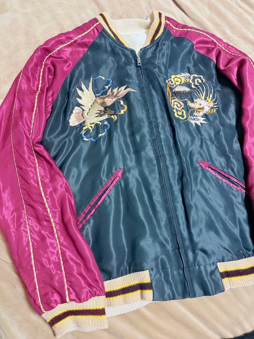 美品 BEAMS テーラー東洋 unisex 虎 日本限定 スカジャン silk