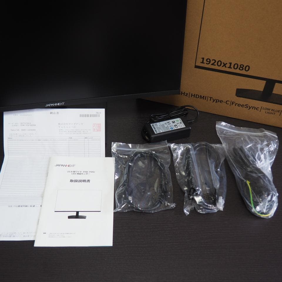 超美品 JAPANNEXT 23.8int IPSパネル フルHD液晶モニタ