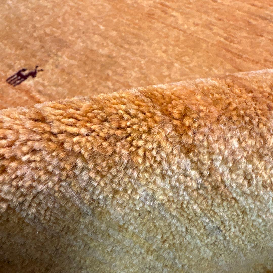 手織りペルシャ絨毯　新品　ギャッベ　215×90 ラグ　カーペット　リズバフ