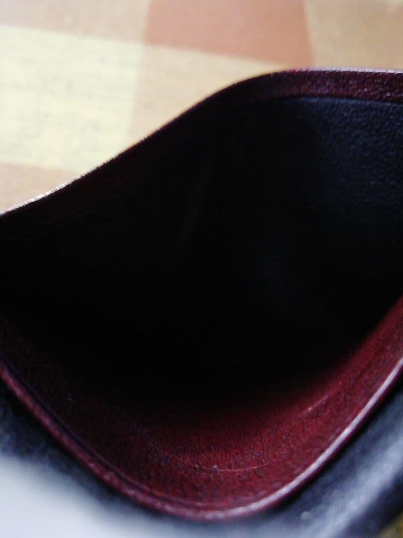 ゴールドファイルオックスフォードバーガンディ、パスケース、カードケース、定期入れ