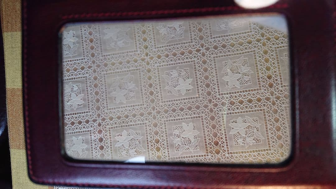 ゴールドファイルオックスフォードバーガンディ、パスケース、カードケース、定期入れ