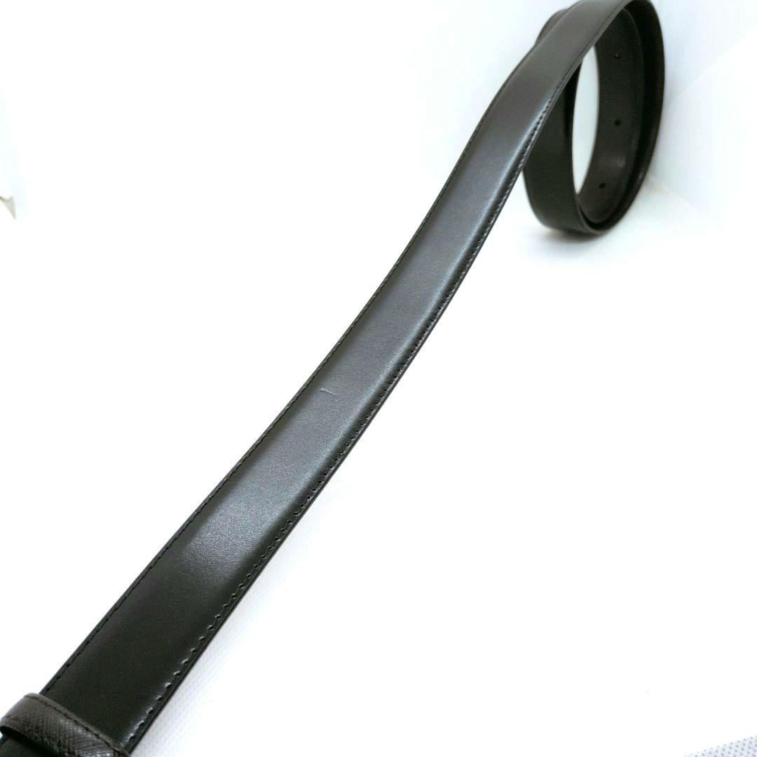 【ほぼ新品 全長121cm!!】ダンヒル　リバーシブル　ベルト　ロゴプレート　革