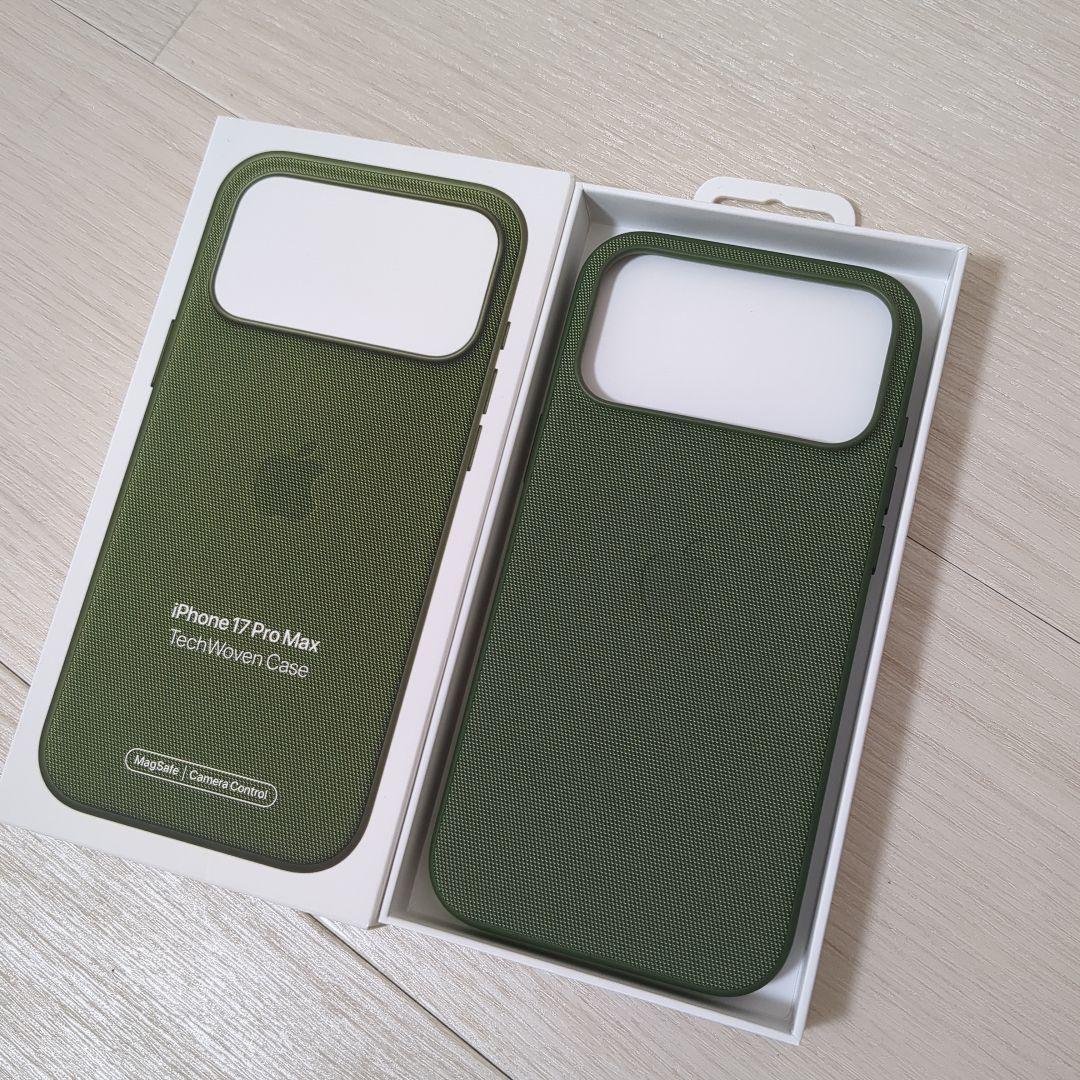 【新品】純正 テックウーブンケース グリーン iPhone 17 Pro Max