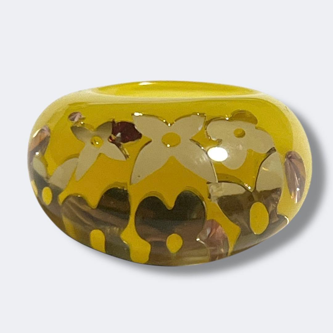 Louis Vuitton イエロー フラワーリング