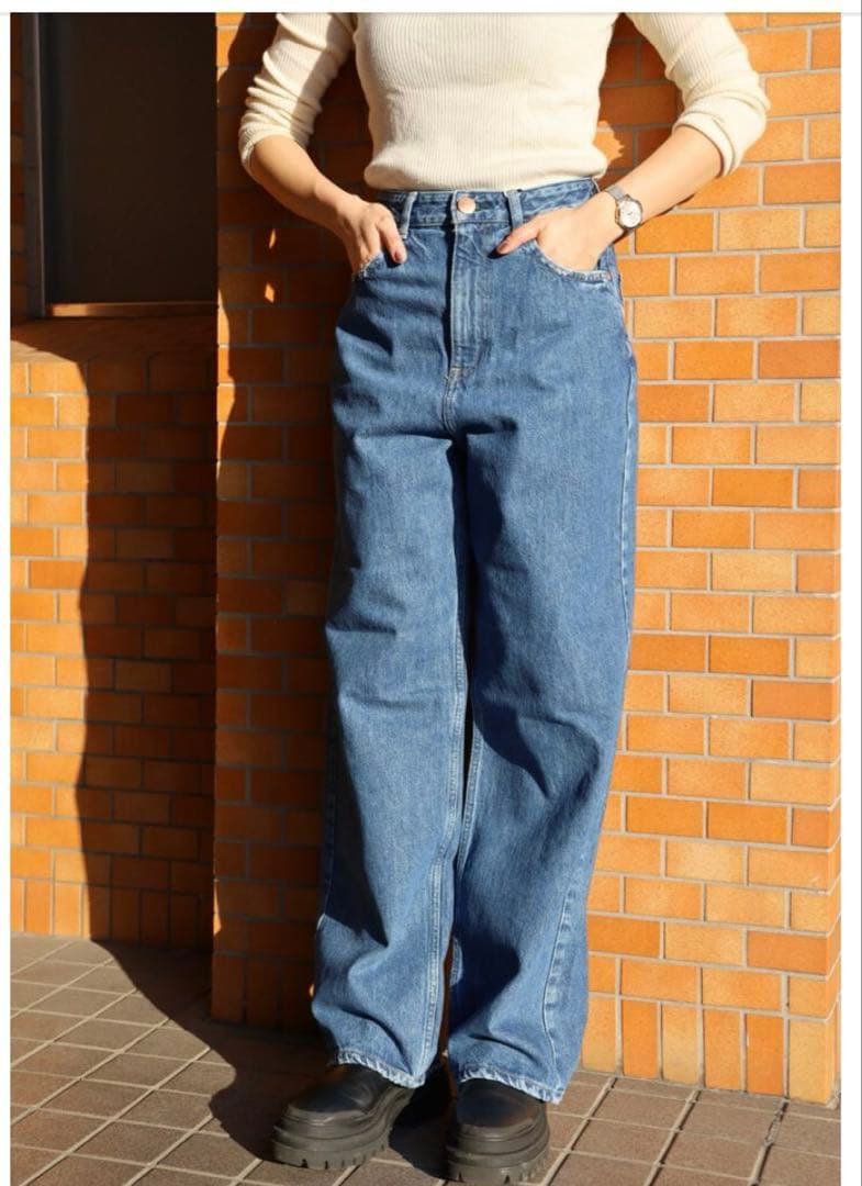 RED CARD レッドカード ワイドストレートデニムパンツ