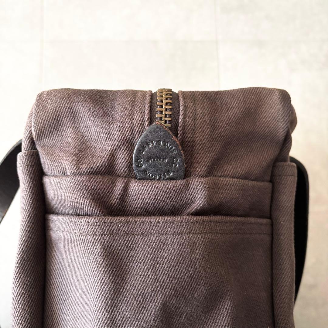 廃盤色 フィルソン ジッパー トートバッグ ブラウン USA製 肩掛け A4収納