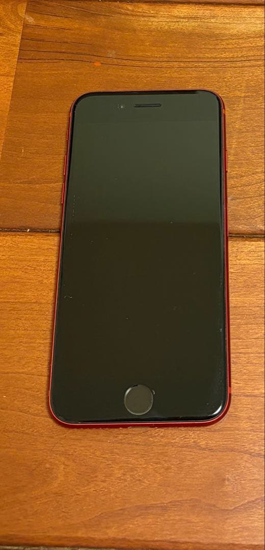 Apple iPhone SE (第2世代) レッド充電器、強化ガラスシート付き