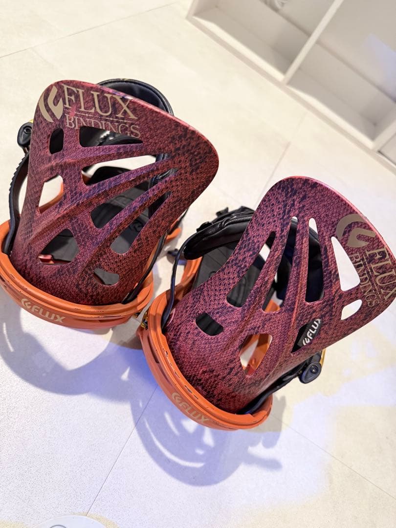 最終値下げ　FLUX スノーボード ビンディング オレンジ/黒 M