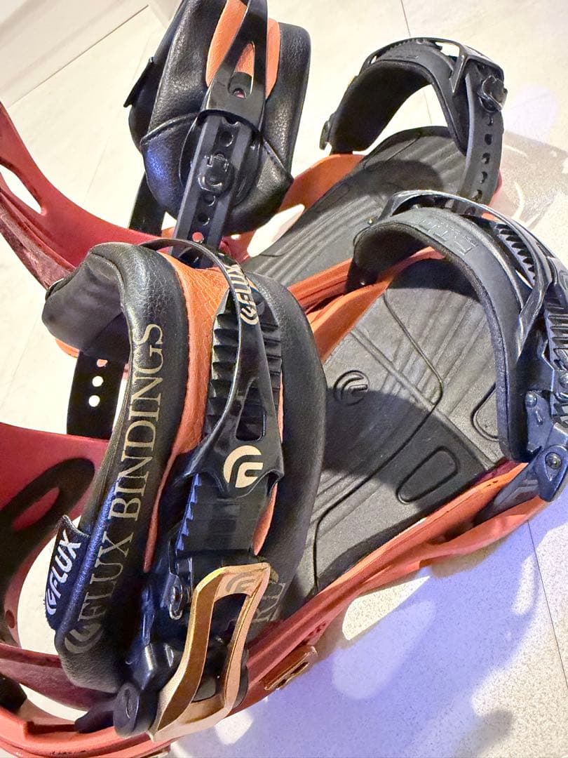 最終値下げ　FLUX スノーボード ビンディング オレンジ/黒 M