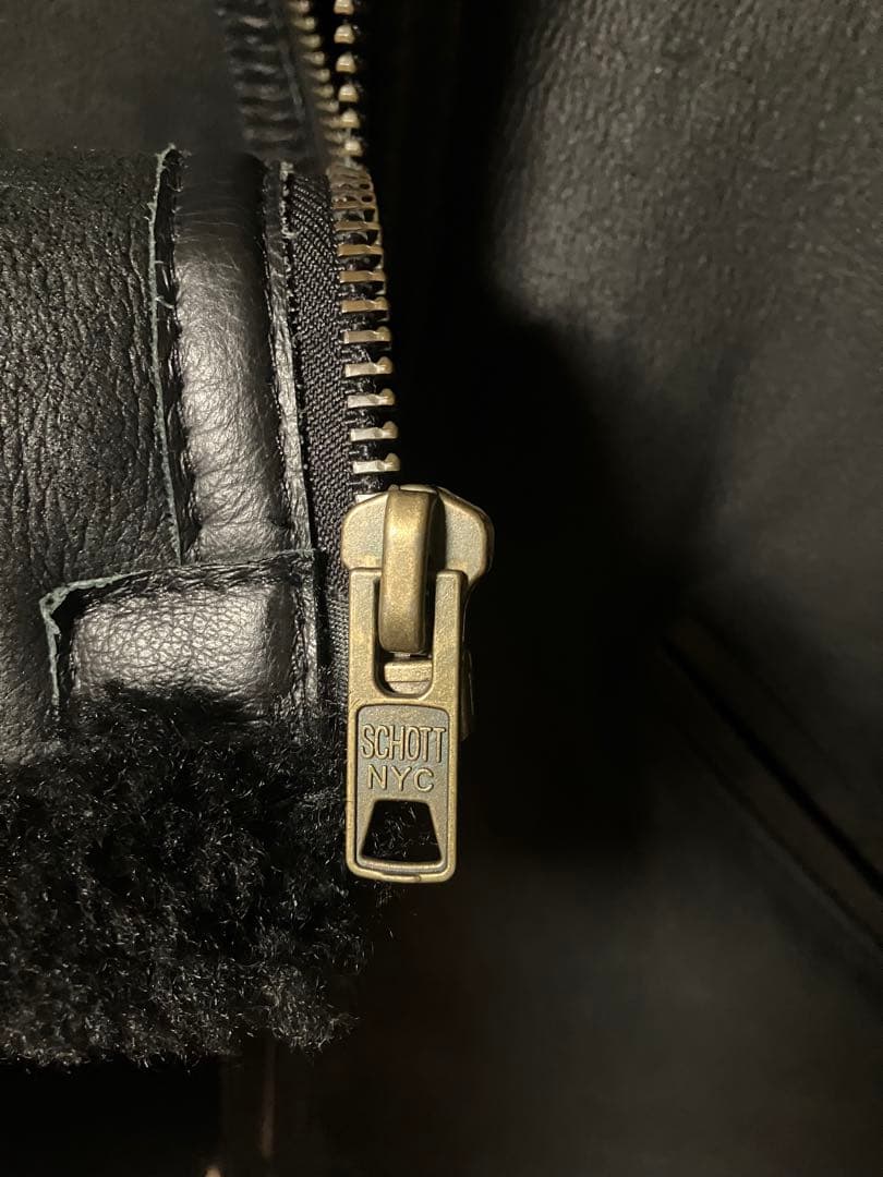 ショット×ロンハーマン　B6 ブラック　ムートン