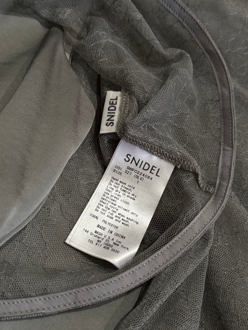 snidel スナイデル レースボレロレイヤードタイトスリットワンピース