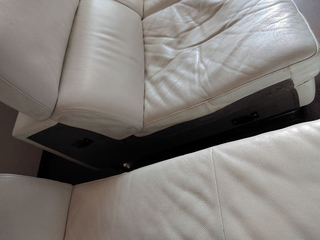 沢*庵様 【江東区引取り限定！】イタリア製sofitalia ホワイトレザー L