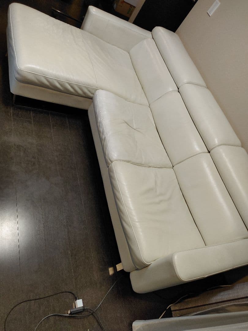 沢*庵様 【江東区引取り限定！】イタリア製sofitalia ホワイトレザー L