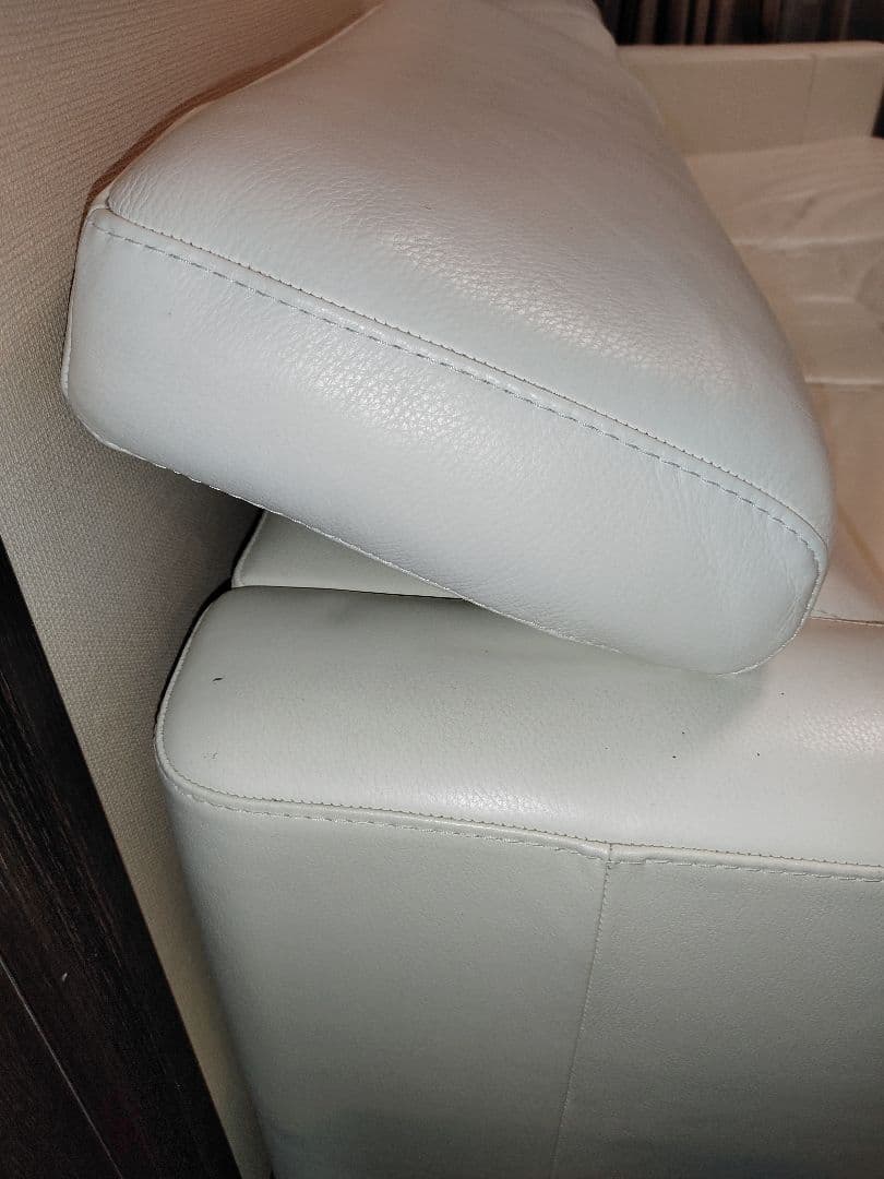 沢*庵様 【江東区引取り限定！】イタリア製sofitalia ホワイトレザー L