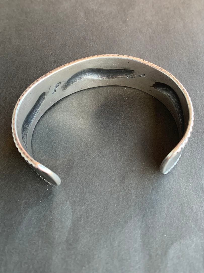 ナバホ最高峰　perry shorty シルバー　バングル