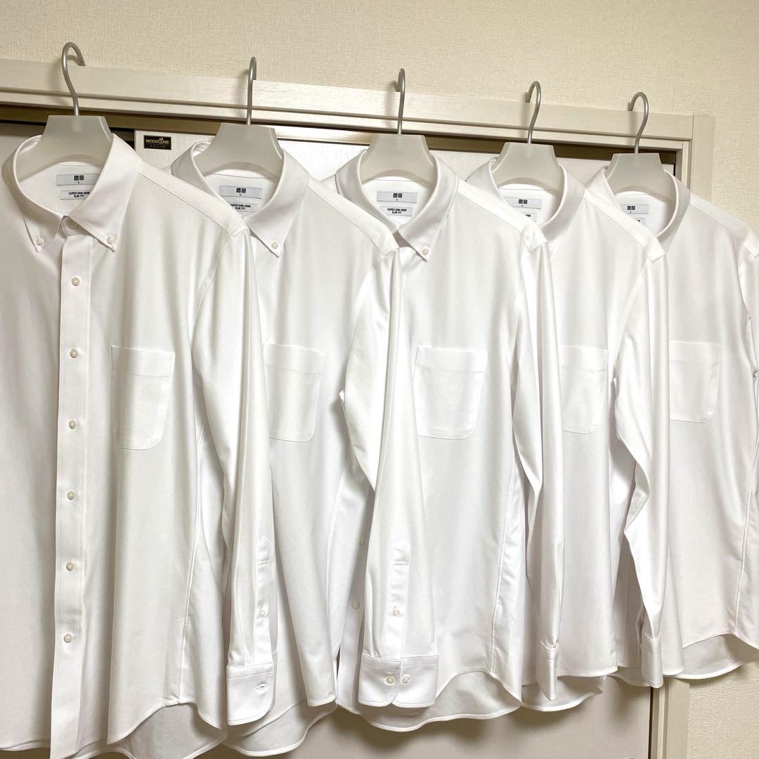 【金曜まで限定価格❗️】スーパーノンアイロンジャージーシャツ×5