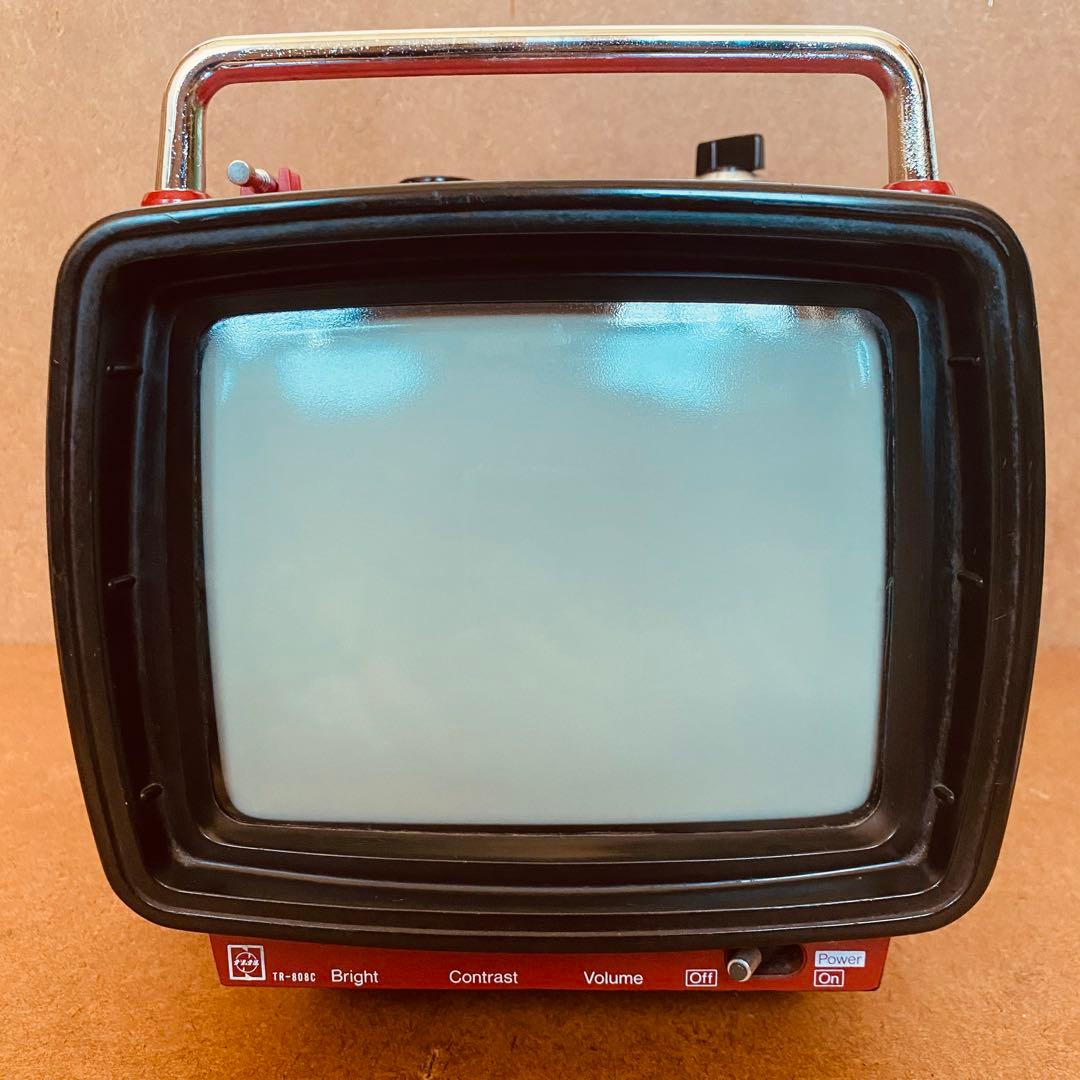 昭和レトロ National 白黒テレビ sportsman808 通電確認◎