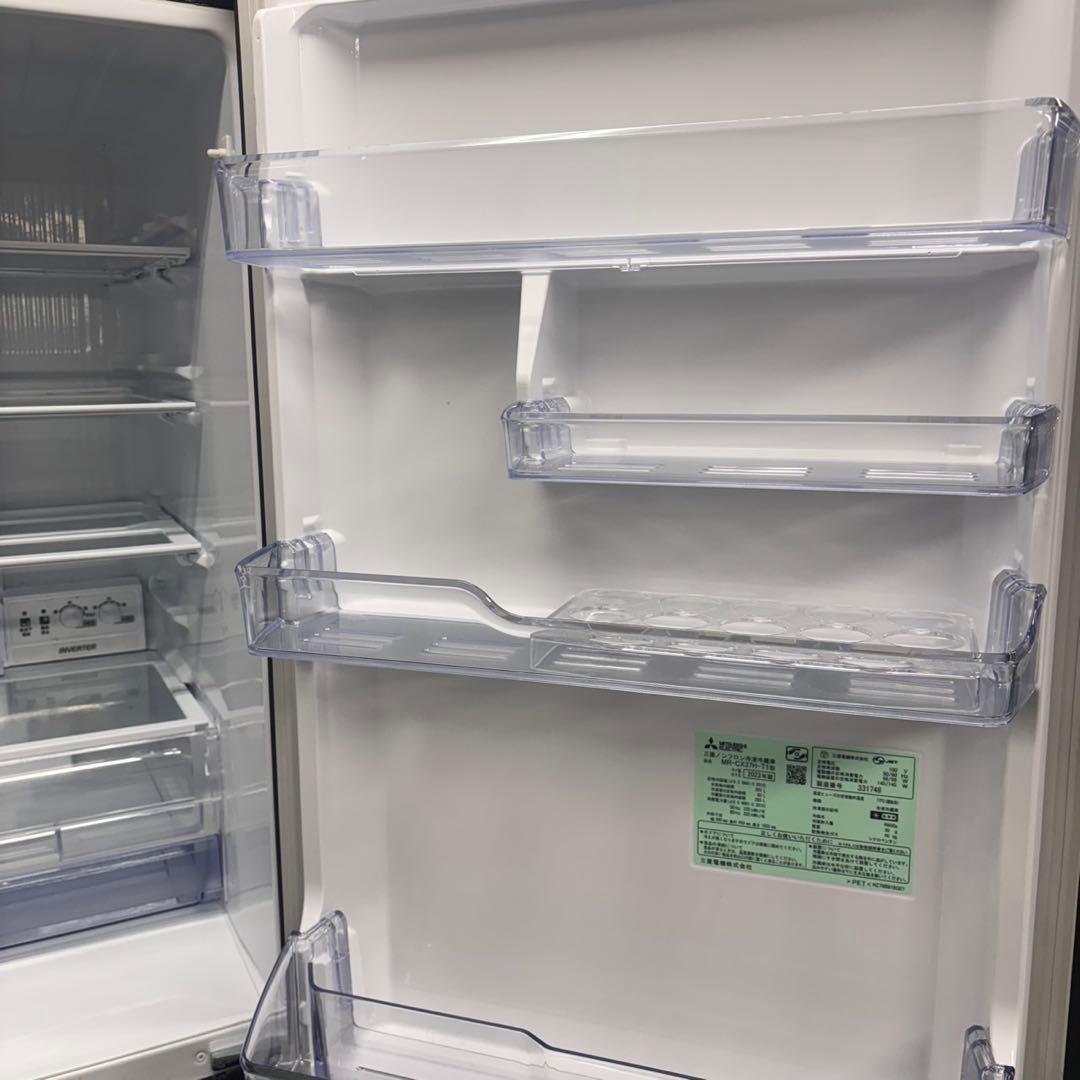 594 2023年製 三菱 大型冷蔵庫 300L強自動製氷 小型 家庭用 右開き