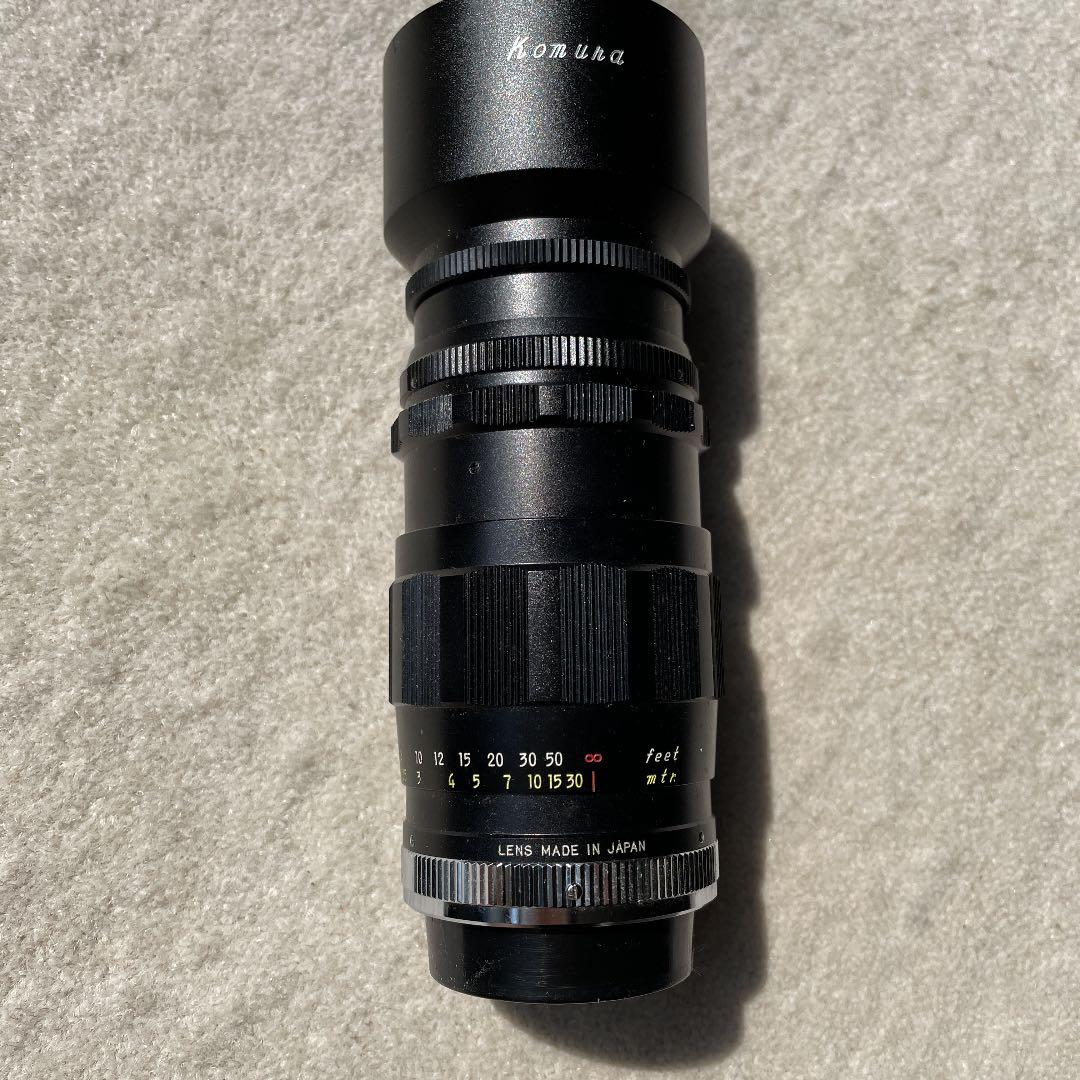 KOMURA レンズ　f=105mm  1:3.5