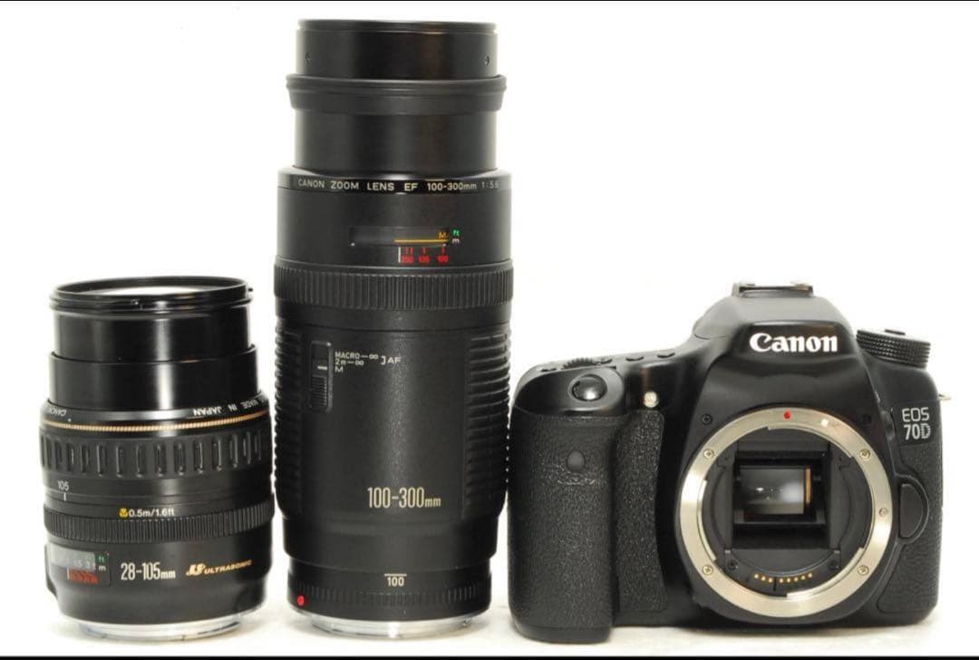 Canon EOS 70D 超望遠ダブルレンズ　スポーツ撮影　Wi-Fi搭載！