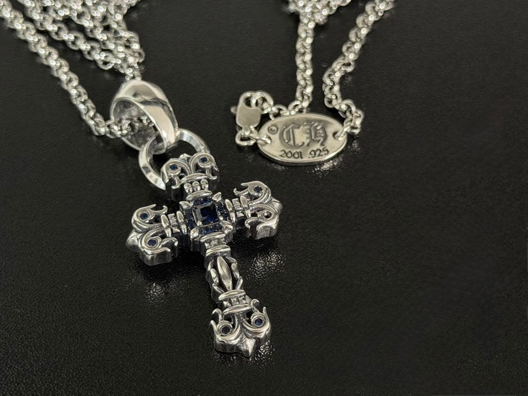 ネックレス シルバー タイニーフィリグリークロス silver925刻印入り