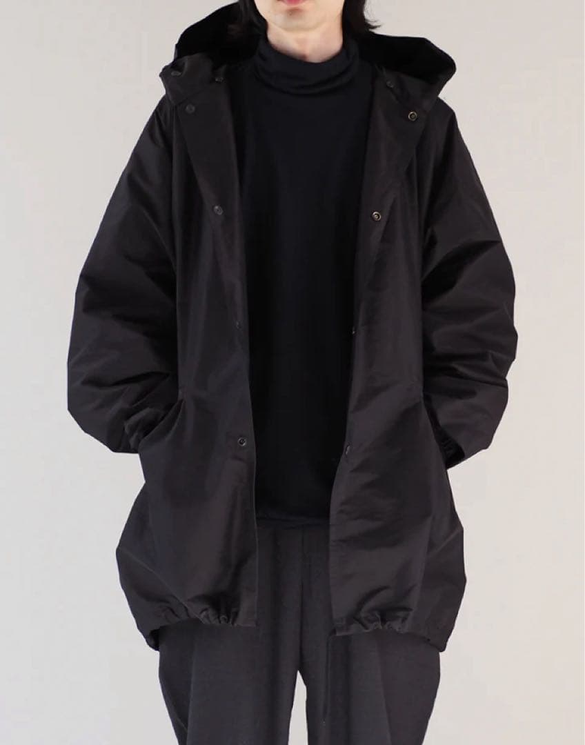 COMOLI コモリ 23AW コットンシルク フーデッドコート size3