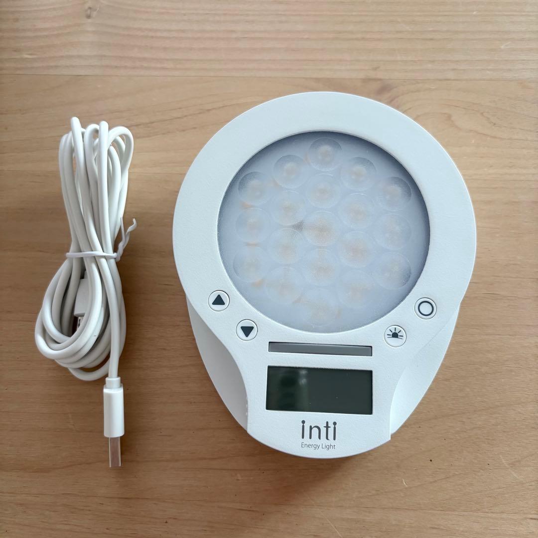 【美品】inti4s 光で起きる目覚まし時計 inti Energy Light