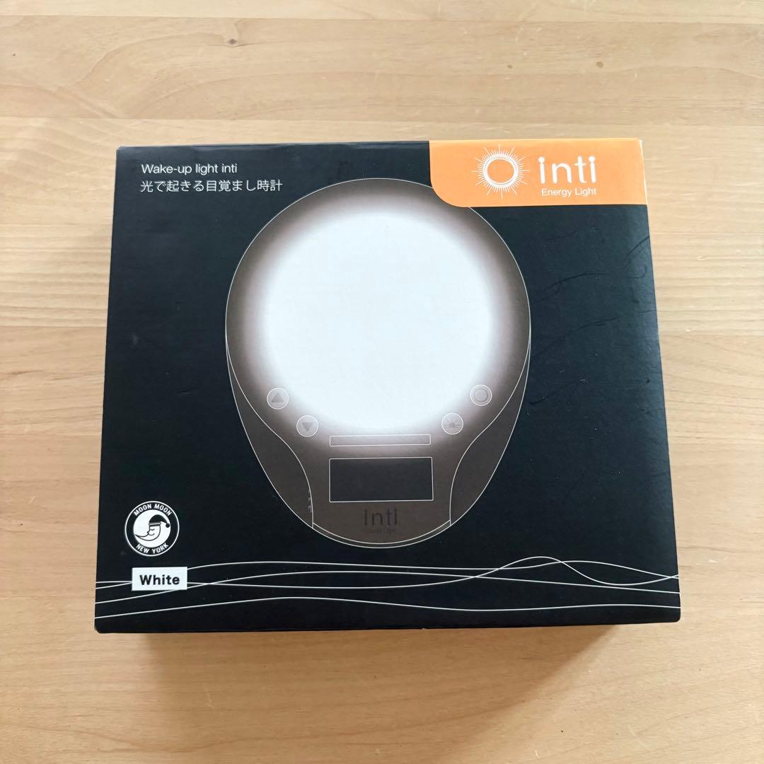 【美品】inti4s 光で起きる目覚まし時計 inti Energy Light