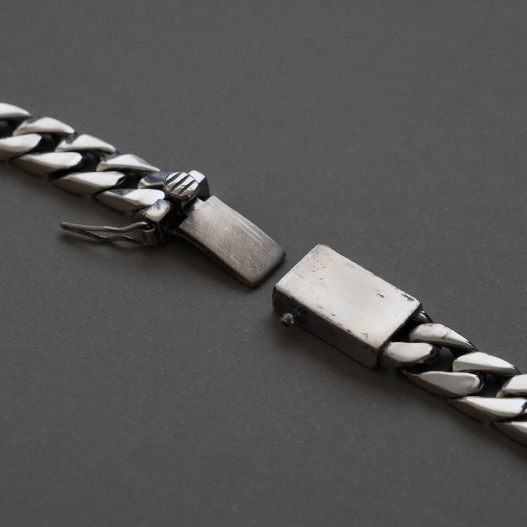 鑑定書付 50cm 重厚 シルバー 喜平チェーンネックレス シルバー925