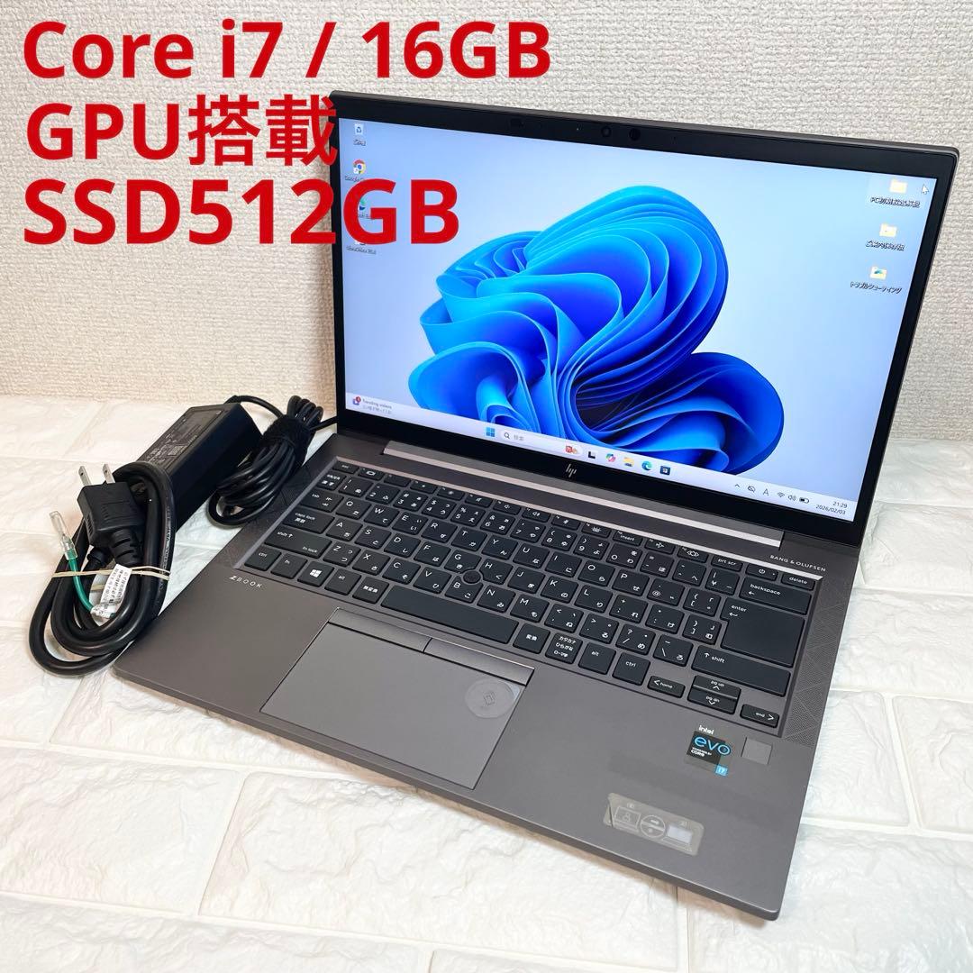 即戦力★GPU搭載 Core i7/16GB SSD512GB HP ZBook