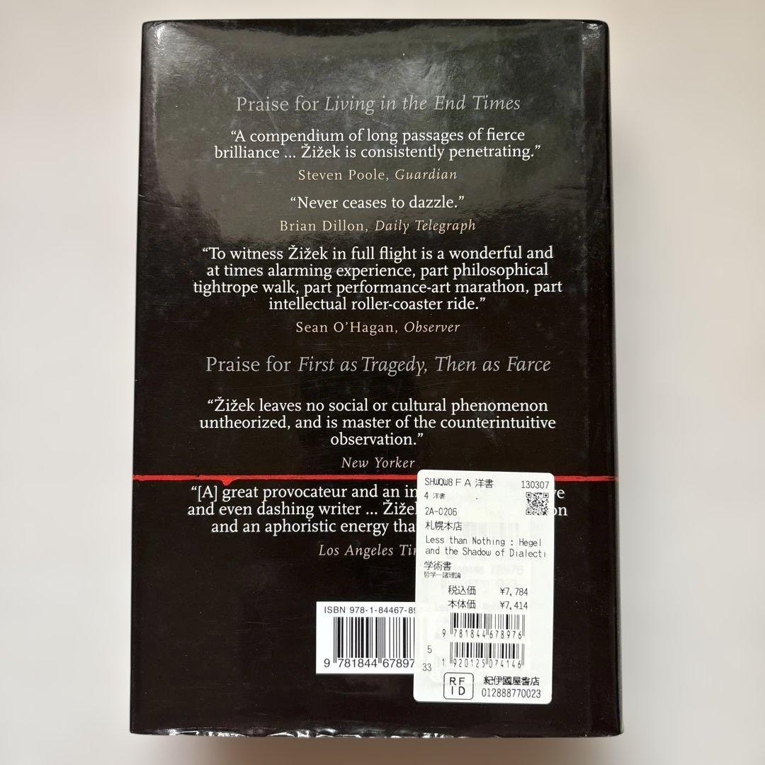 人文 Less Than Nothing: Hegel and the Shadow