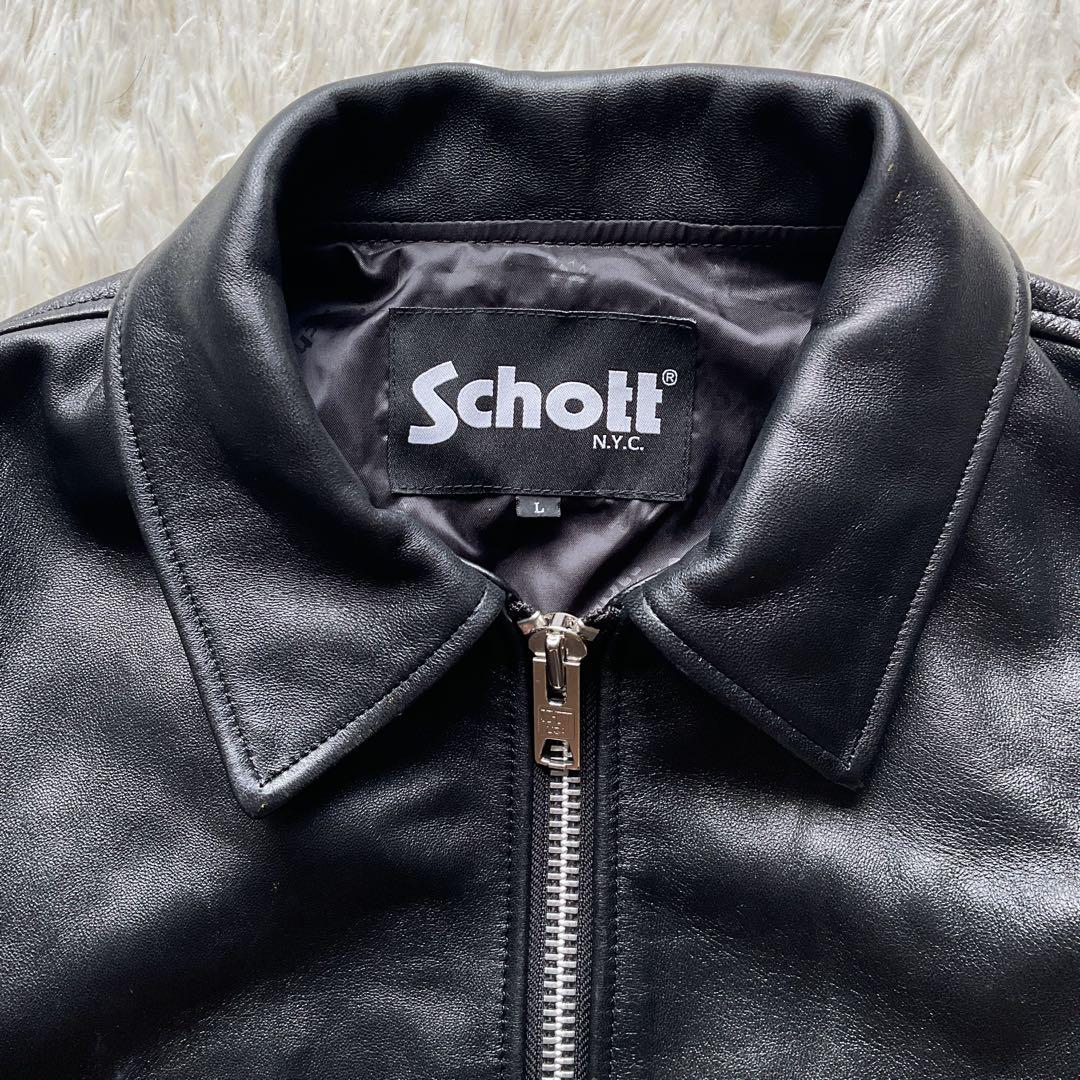 美品✨Schott×FREAK’S STOR 別注　レザージャケット　本革　L