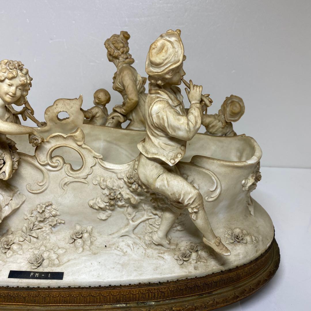 専用　C.Werner在銘　特大磁器人形　金具台付　タカト　東さ7-1012④