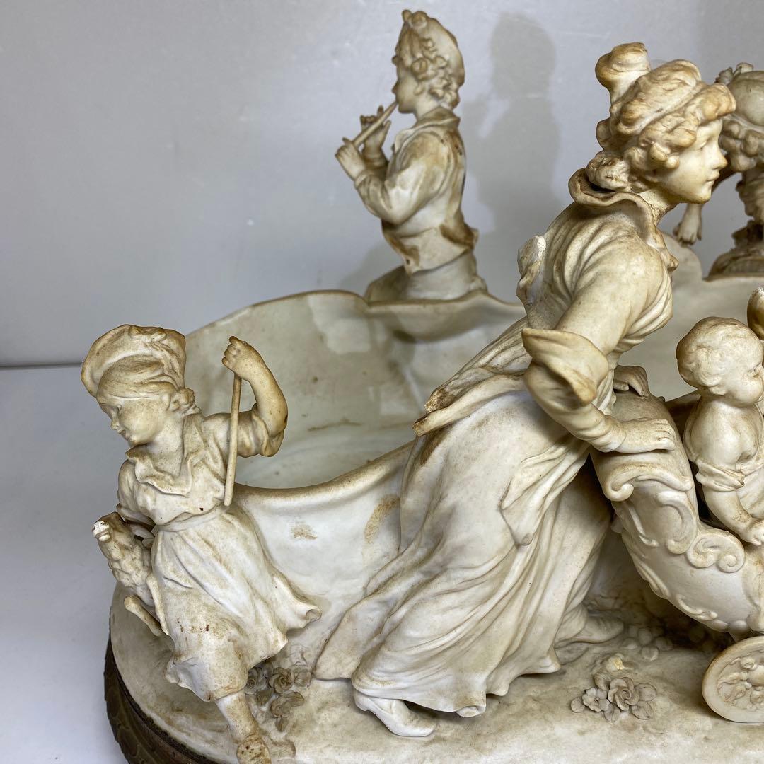 専用　C.Werner在銘　特大磁器人形　金具台付　タカト　東さ7-1012④