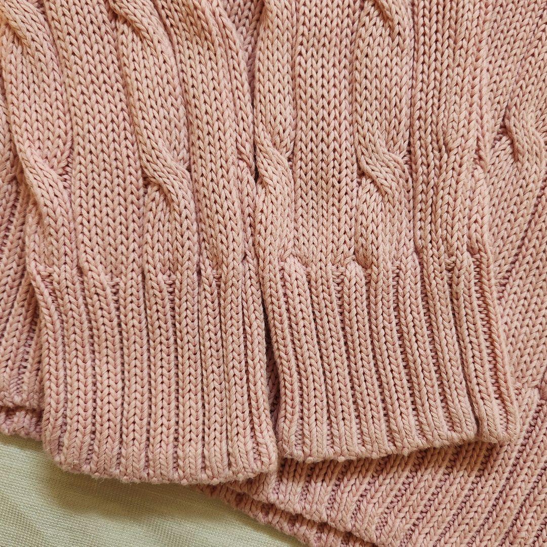 【極美品】ポロラルフローレン　ケーブルニット　大人気カラー　桜色　ピンク