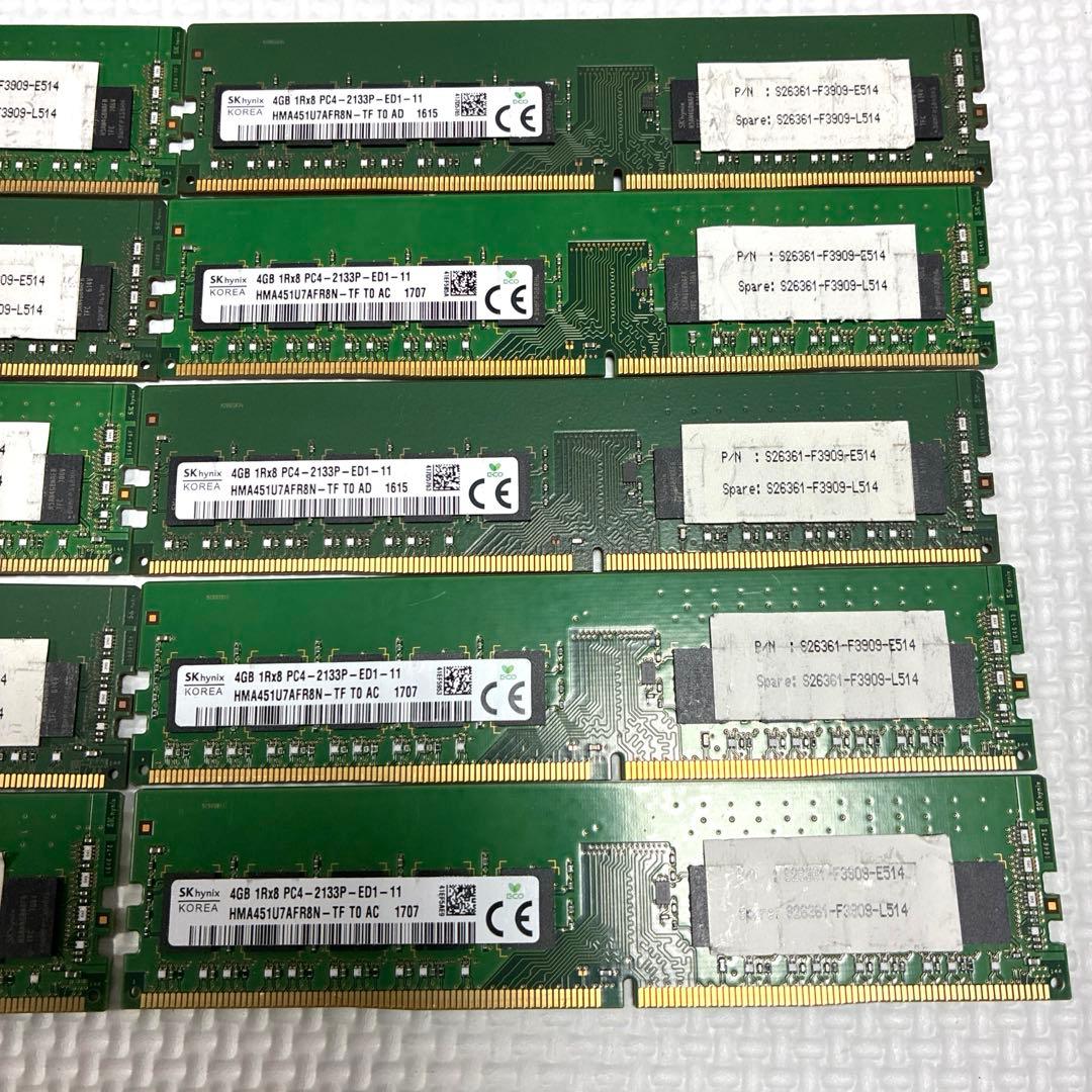 SKhynix製サーバ用メモリ PC4-2133P 4GB ×10枚同梱　#A