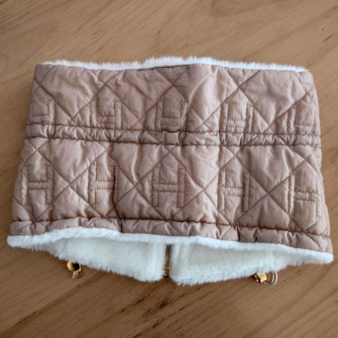 hazama 夜空に駆ける透明彩度のキルティングスヌード　white