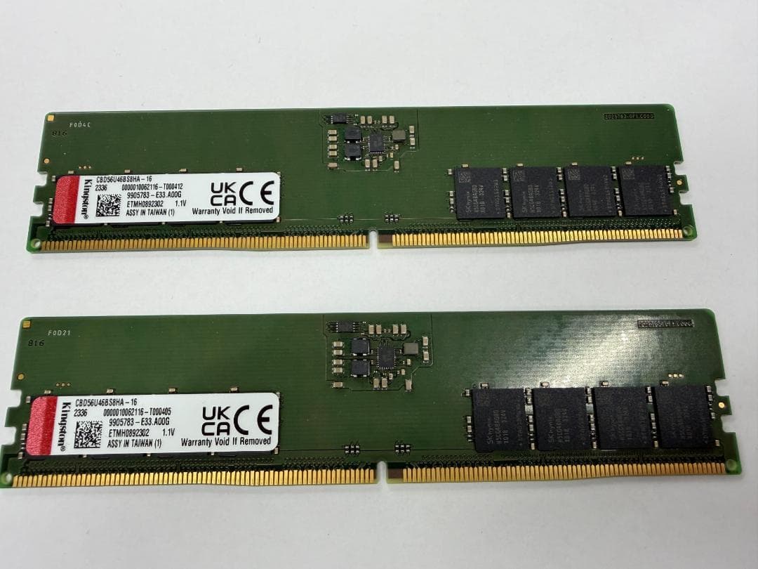 K*n様 【メモリ】Kingston DDR4 3200MHz 32GB ID: